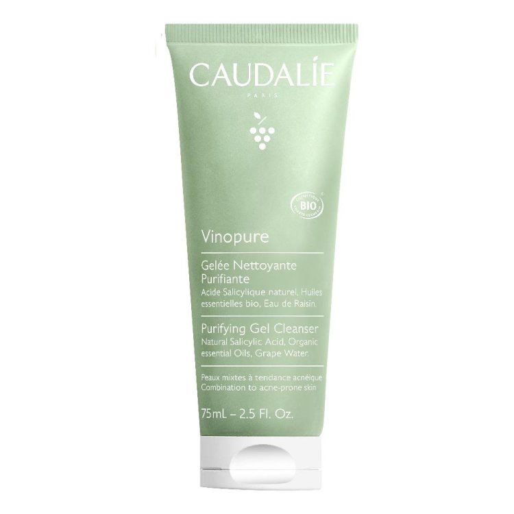 Caudalie Vinopure Gel Detergente Purificante - Gel detergente anti imperfezioni - 75 ml