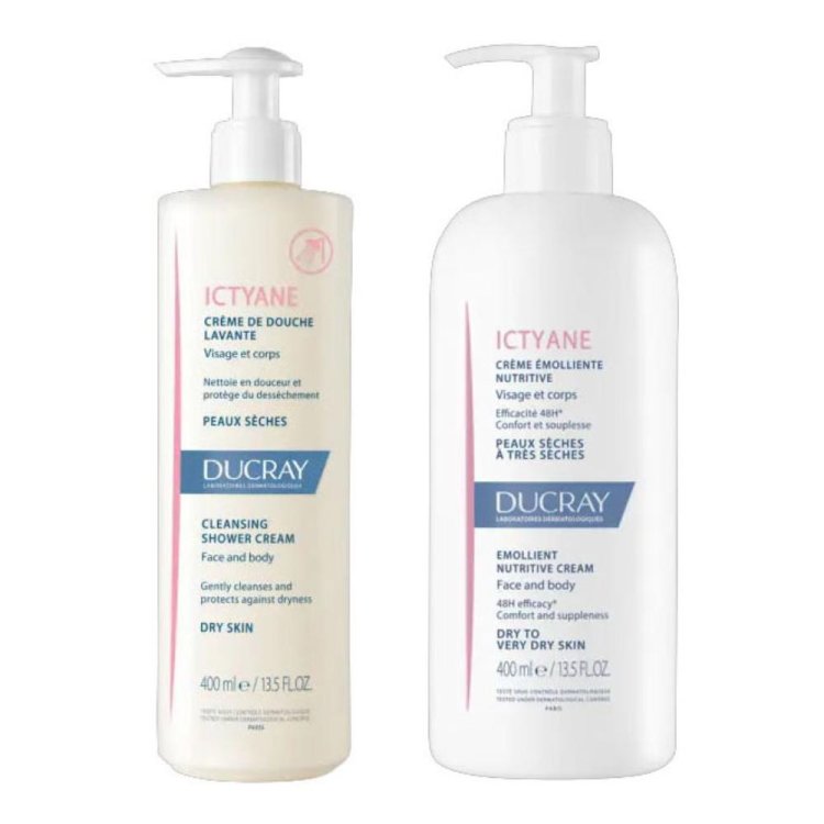 Ictyane Crema Emolliente 400 ml + Ictyane Crema Detergente 400 ml - Confezione speciale