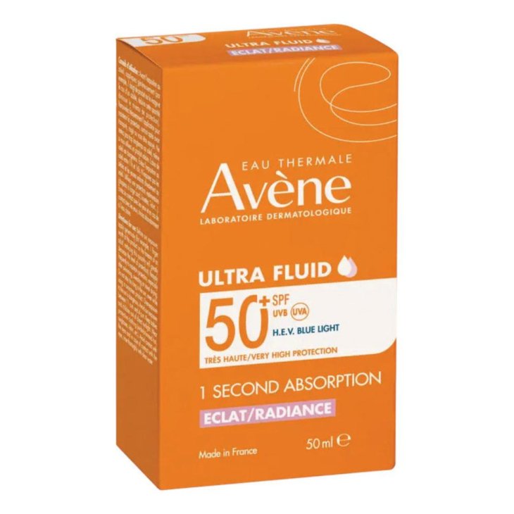 Avene Solare Ultra Fluido Luminosità SPF50+ - Fluido solare viso ad effetto illuminante - 50 ml Avene Solare Ultra Fluido Luminosità SPF50+ - Fluido solare viso ad effetto illuminante - 50 ml