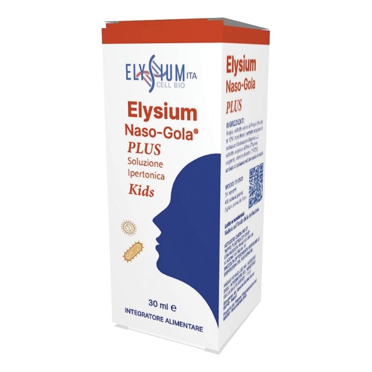 Elysium Naso Gola Plus Kids - Soluzione ipertonica decongestionante e fluidificante per bambini - 30 ml