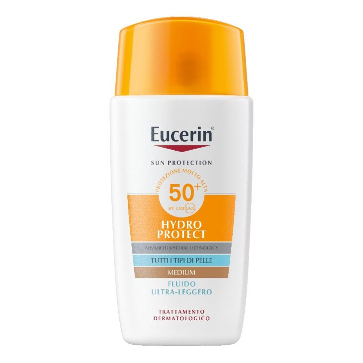 Eucerin Sun Fluido Solare Ultra Leggero SPF50+ - Protezione solare viso adatta all'uso quotidiano - 50 ml