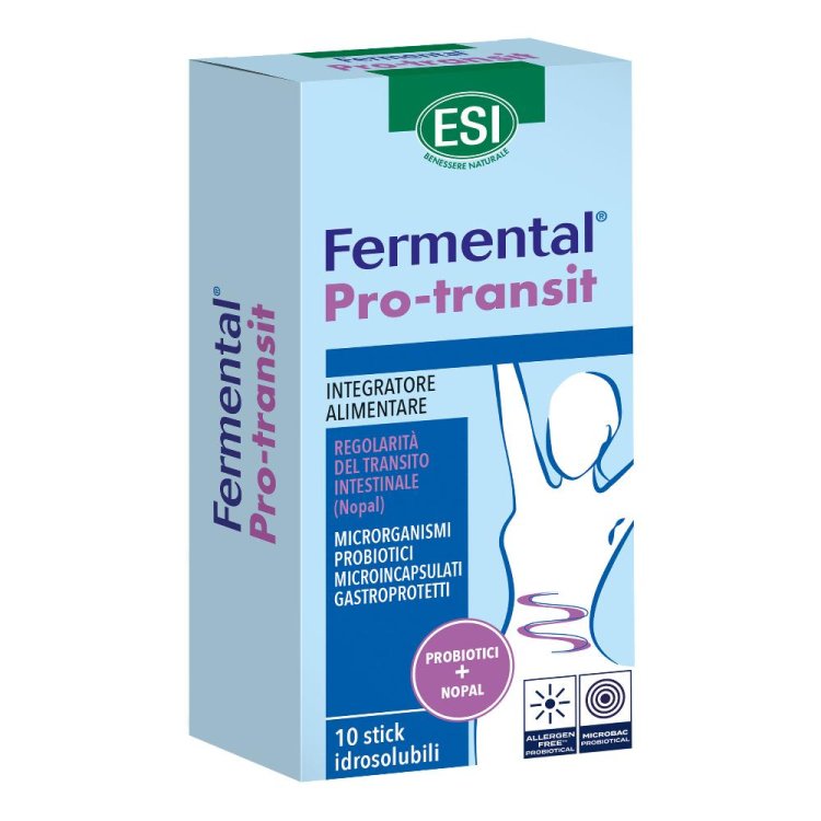 Esi Fermental Pro-Transit - Integratore per la regolarità intestinale - 10 stick idrosolubili