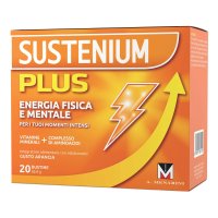 Sustenium Plus - Integratore alimentare energizzante - Gusto Arancia - 20 buste
