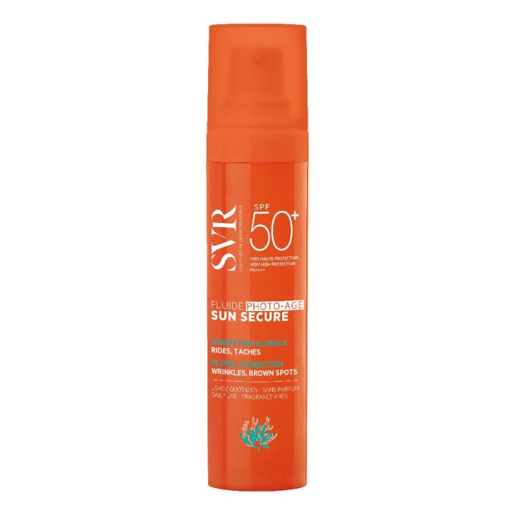 SVR Sun Secure Fluide Photo Age SPF50+ - Fluido viso antietà con protezione solare molto alta - 40 ml SVR Sun Secure Fluide Photo Age SPF50+ - Fluido viso antietà con protezione solare molto alta - 40 ml