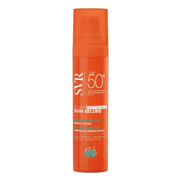 SVR Sun Secure Fluide Photo Age SPF50+ - Fluido viso antietà con protezione solare molto alta - 40 ml SVR Sun Secure Fluide Photo Age SPF50+ - Fluido viso antietà con protezione solare molto alta - 40 ml