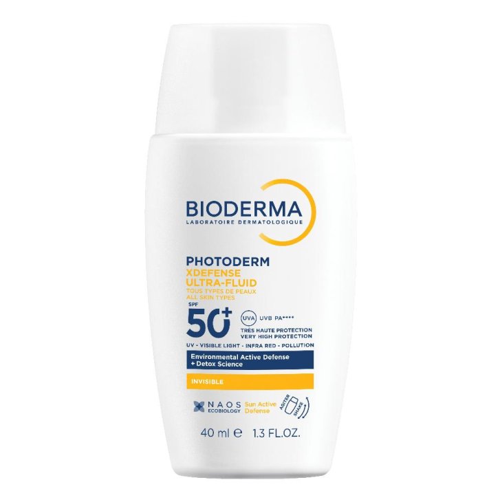 Photoderm Xdefense Ultra Fluid SPF50+ - Protezione solare viso invisibile detossinante - 40 ml Photoderm Xdefense Ultra Fluid SPF50+ - Protezione solare viso invisibile detossinante - 40 ml