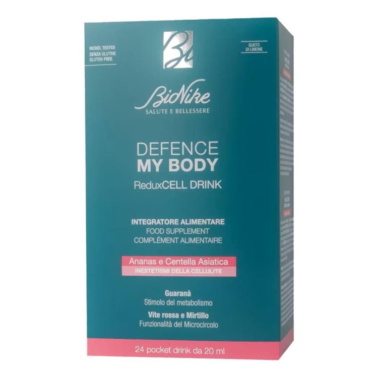 Bionike Defence My Body Reduxcell Drink - Integratore drenante contro gli inestetismi della cellulite - 24 pocket drink Bionike Defence My Body Reduxcell Drink - Integratore drenante contro gli inestetismi della cellulite - 24 pocket drink