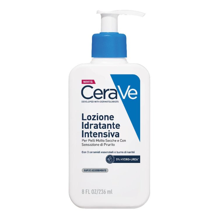 CeraVe Lozione Idratante Intensiva - Lozione per pelle molto secca e con prurito - 236 ml