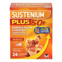 Sustenium Plus 50+ - Integratore alimentare energizzante per adulti over 50 - 24 flaconcini