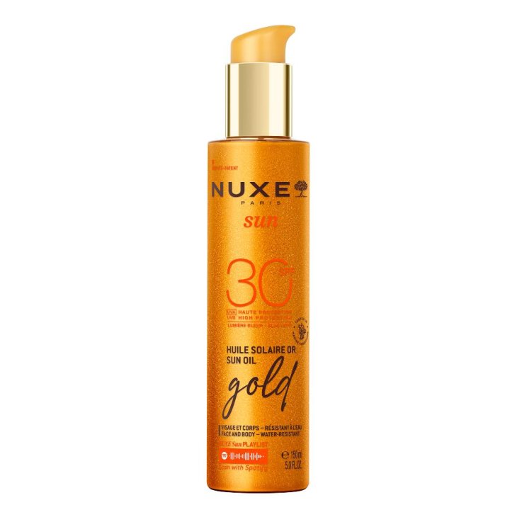 Nuxe Sun Olio Solare Dorato SPF30 - Protezione solare alta per viso e corpo - 150 ml