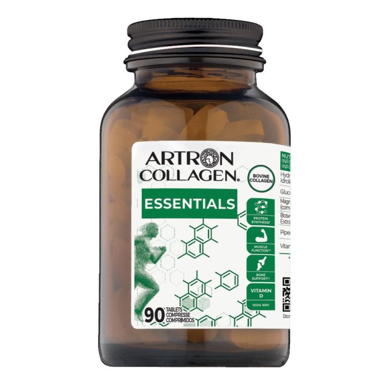 Artron Collagen Essential - Integratore di collagene idrolizzato per muscoli e ossa - 90 compresse