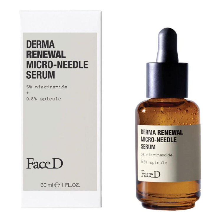 Face D Derma Renewal Micro Needle Siero Viso e collo - Siero viso uniformante con Niacinamide - 30 ml