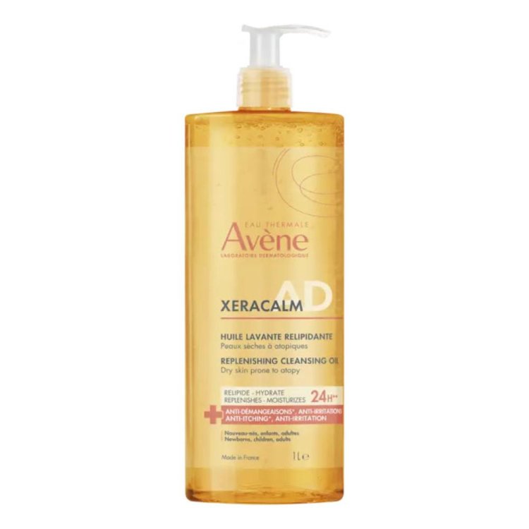 Avene Xeracalm AD Olio Detergente Liporestitutivo - Detergente quotidiano per pelle a tendenza atopica - 1 Litro Avene Xeracalm AD Olio Detergente Liporestitutivo - Detergente quotidiano per pelle a tendenza atopica - 1 Litro