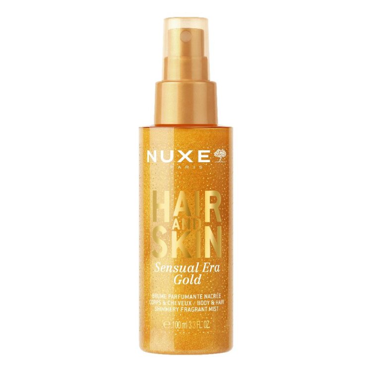 Nuxe Hair and Skin Sensual Era Gold - Spray profumato perlato per corpo e capelli - 100 ml Nuxe Hair and Skin Sensual Era Gold - Spray profumato perlato per corpo e capelli - 100 ml