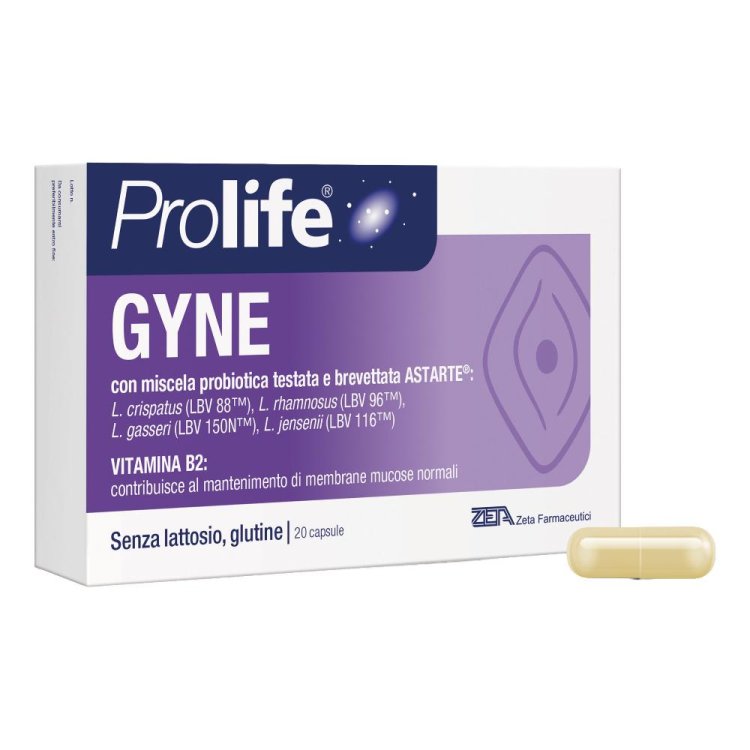 Prolife Gyne - Integratore di fermenti lattici vivi per il benessere intimo femminile - 20 Capsule Prolife Gyne - Integratore di fermenti lattici vivi per il benessere intimo femminile - 20 Capsule