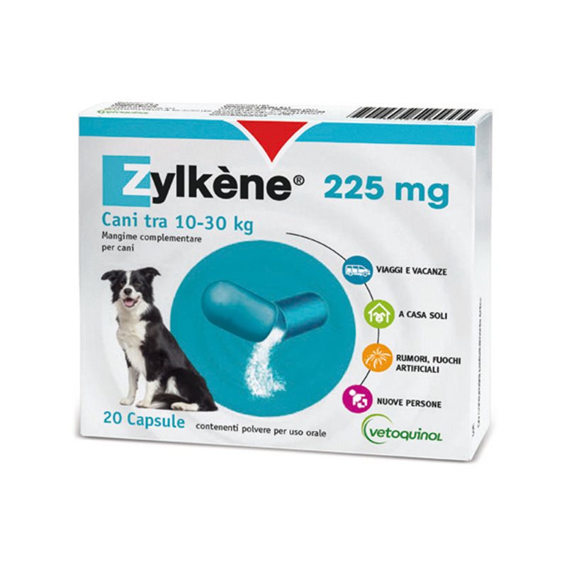 Zylkene integratore rilassante per gatti e cani 20 capsule 75 mg