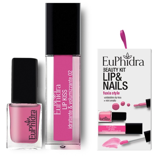 Euphidra Cofanetto di Natale Perlage - Kit Make Up - Palette viso  illuminante + Balsamo labbra