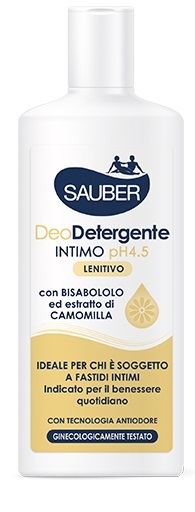 Sauber Detergente Intimo Lenitivo - Ideale in caso di fastidio intimo - 200  ml
