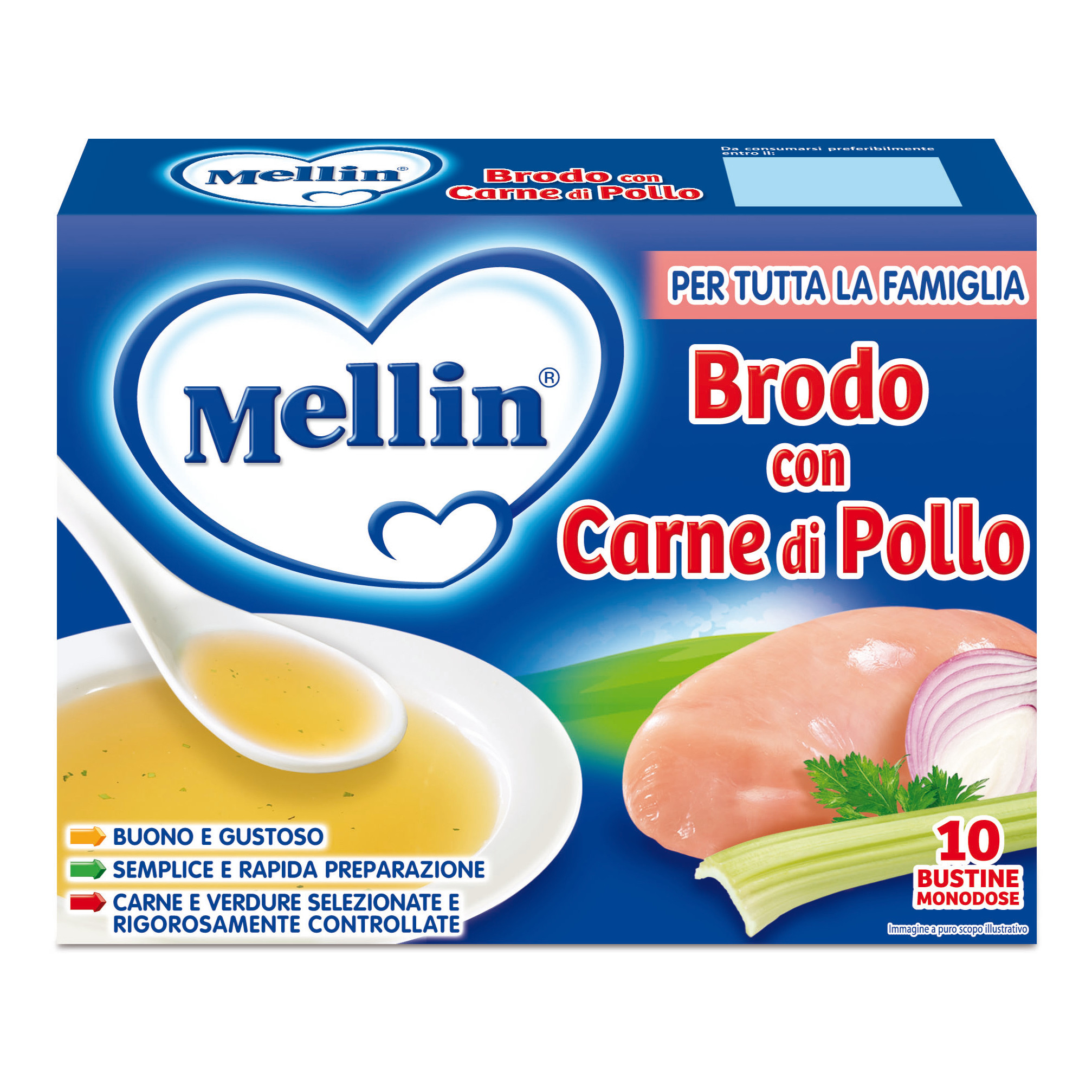 MELLIN Brodo Verdure 10 Buste