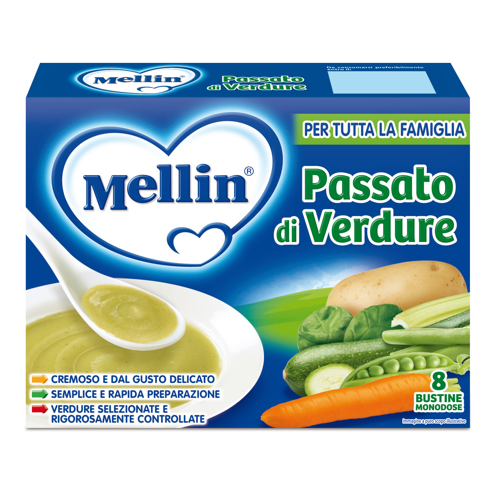 Mellin Semolino - 200 g : : Alimentari e cura della casa